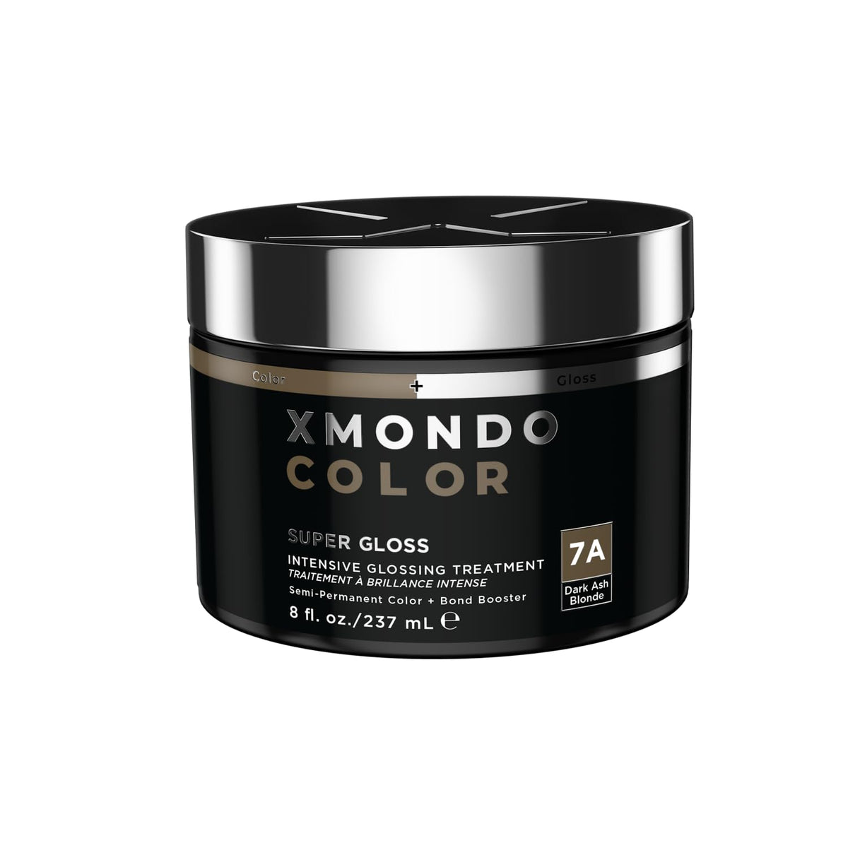 XMONDO Color Dark Ash Blonde Color Depositing Mask & Semi-Permanent Hair Dye Super Gloss Infused