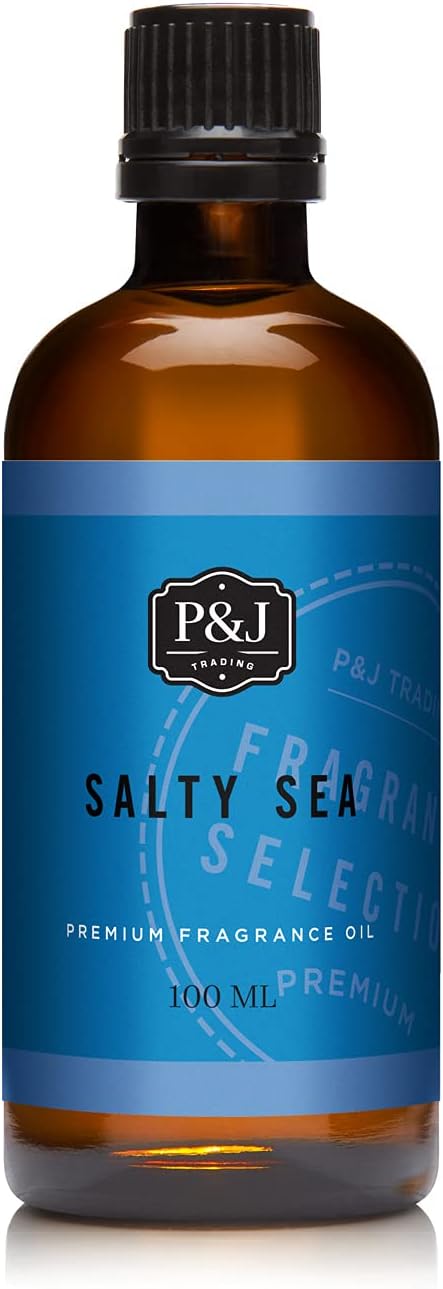 P&J Trading - Salty Sea Scented Oil 100ml - Fragrance Oil for Candle Making, Soap Making, Diffuser