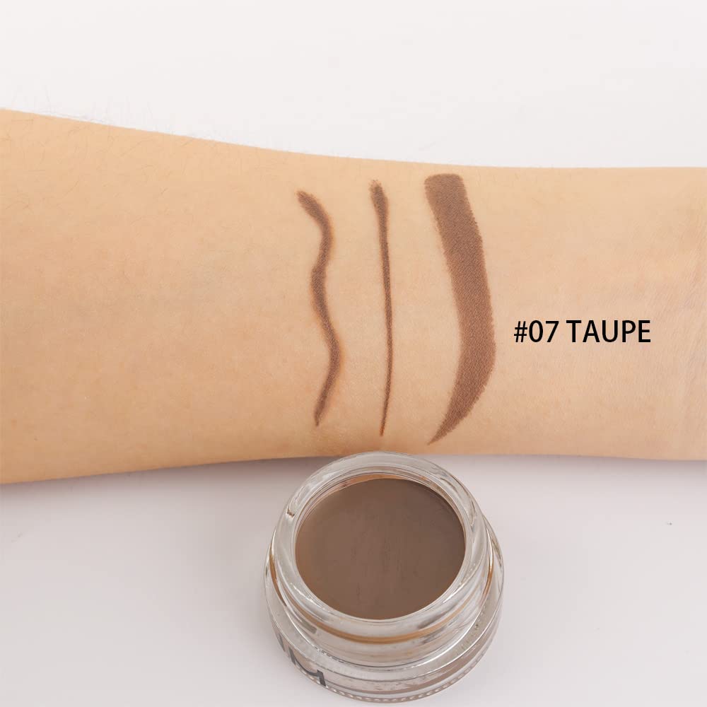 evpct Taupe Eyebrow Powder Pomade Gel Shaper Makeup Kit with Dual-ended Brush, Eyebrow Stencil Kit