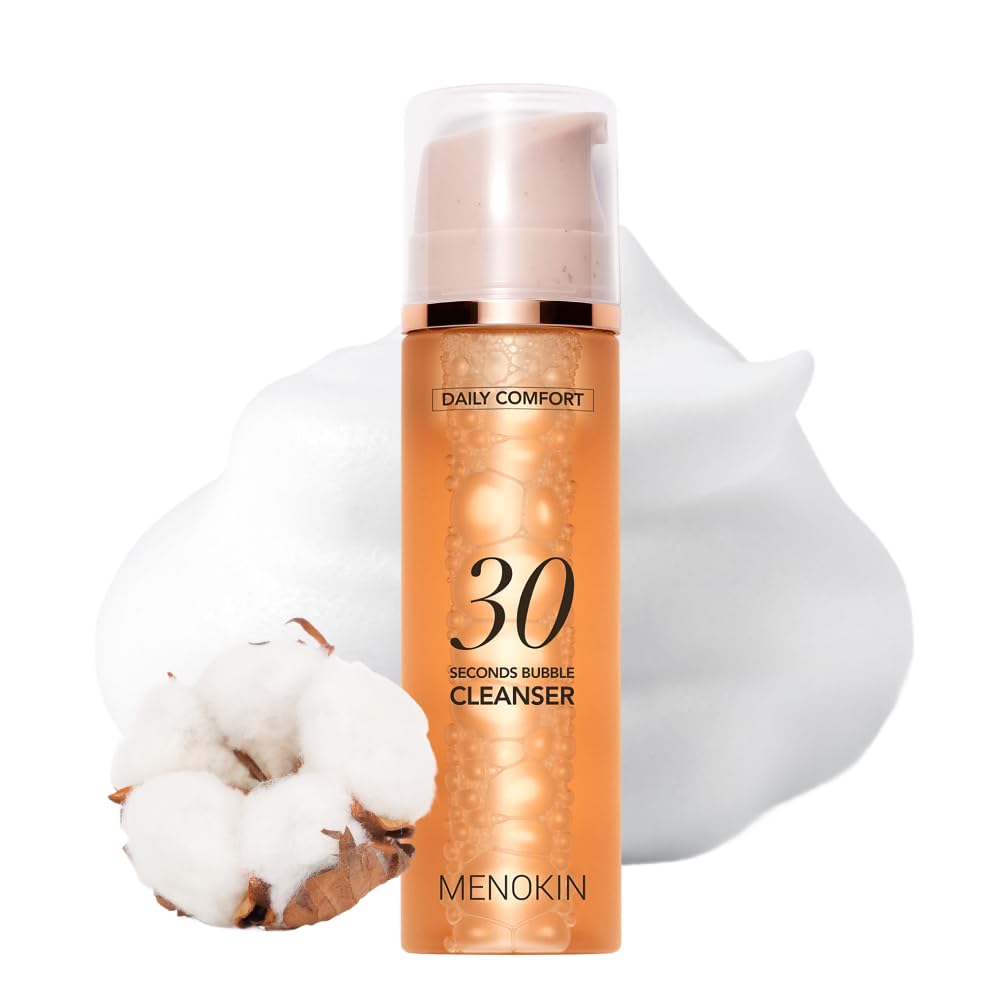 MENOKIN Cotton Cloud Bubble Cleanser [Daily Comfort] Betaine for Lasting Hydration, Low pH for