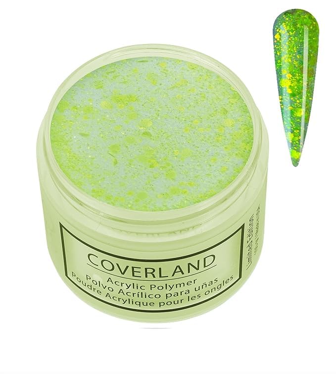 Tones Coverland Acrylic Powder | Electric Yellow | 1.5 Oz | Limited Edition for Nail Design |