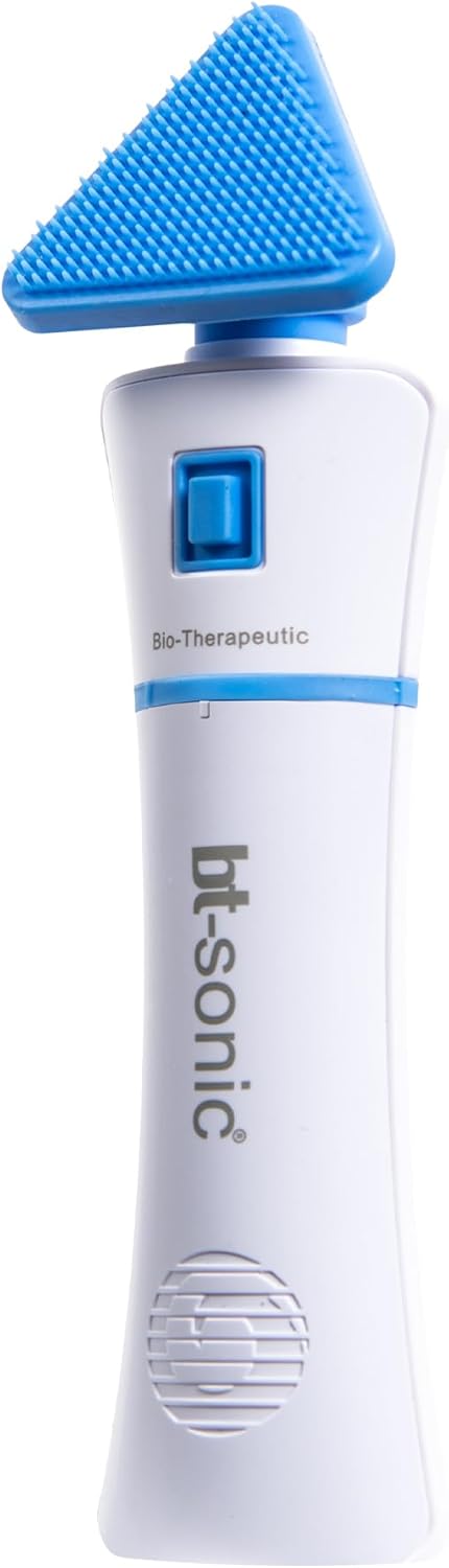 Bio-Therapeutic bt-Sonic Facial Cleansing Brush, Microsonic Handheld Silicone Face Cleanser
