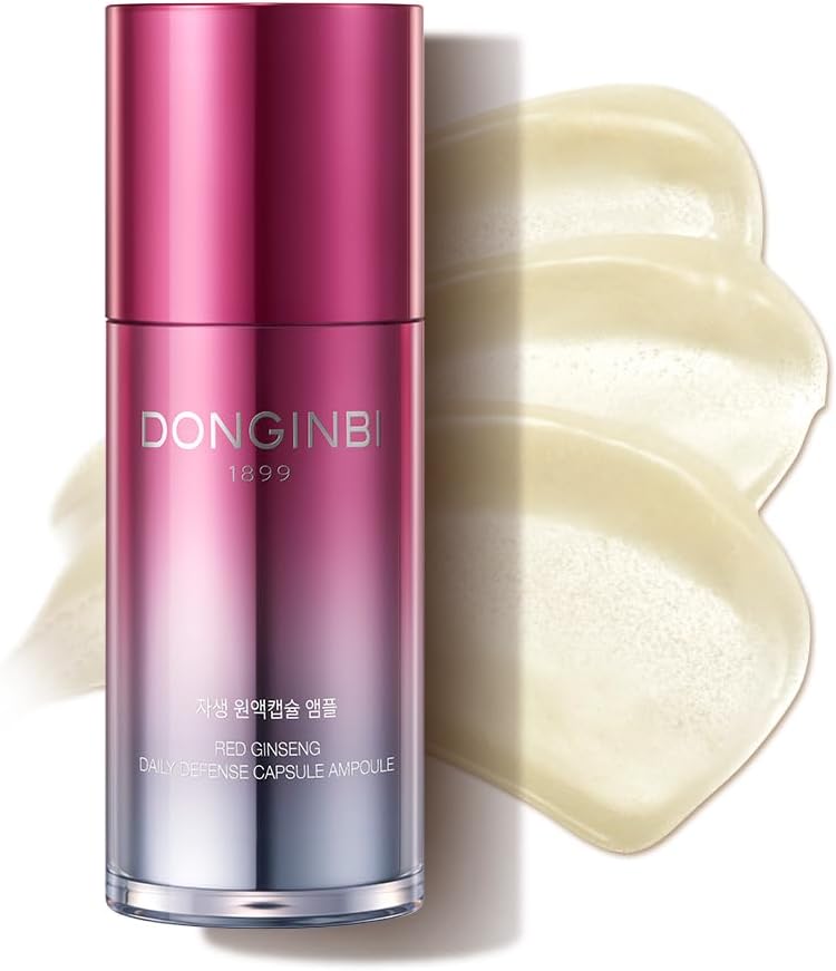 Donginbi Red Ginseng Daily Defense Capsule Ampoule - Glowing Serum, Firming & Skin Barrier Repair