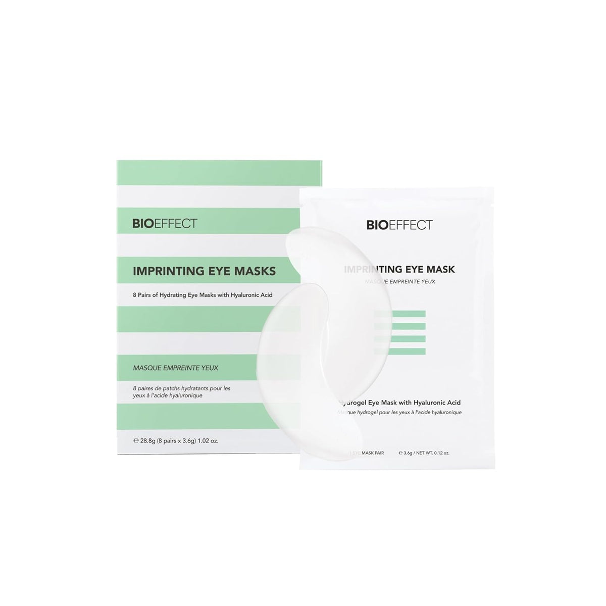 Bioeffect Imprinting Eye Masks (8 pairs), Deeply Moisturizing, Soothing Anti-Aging Gel Eye Patches