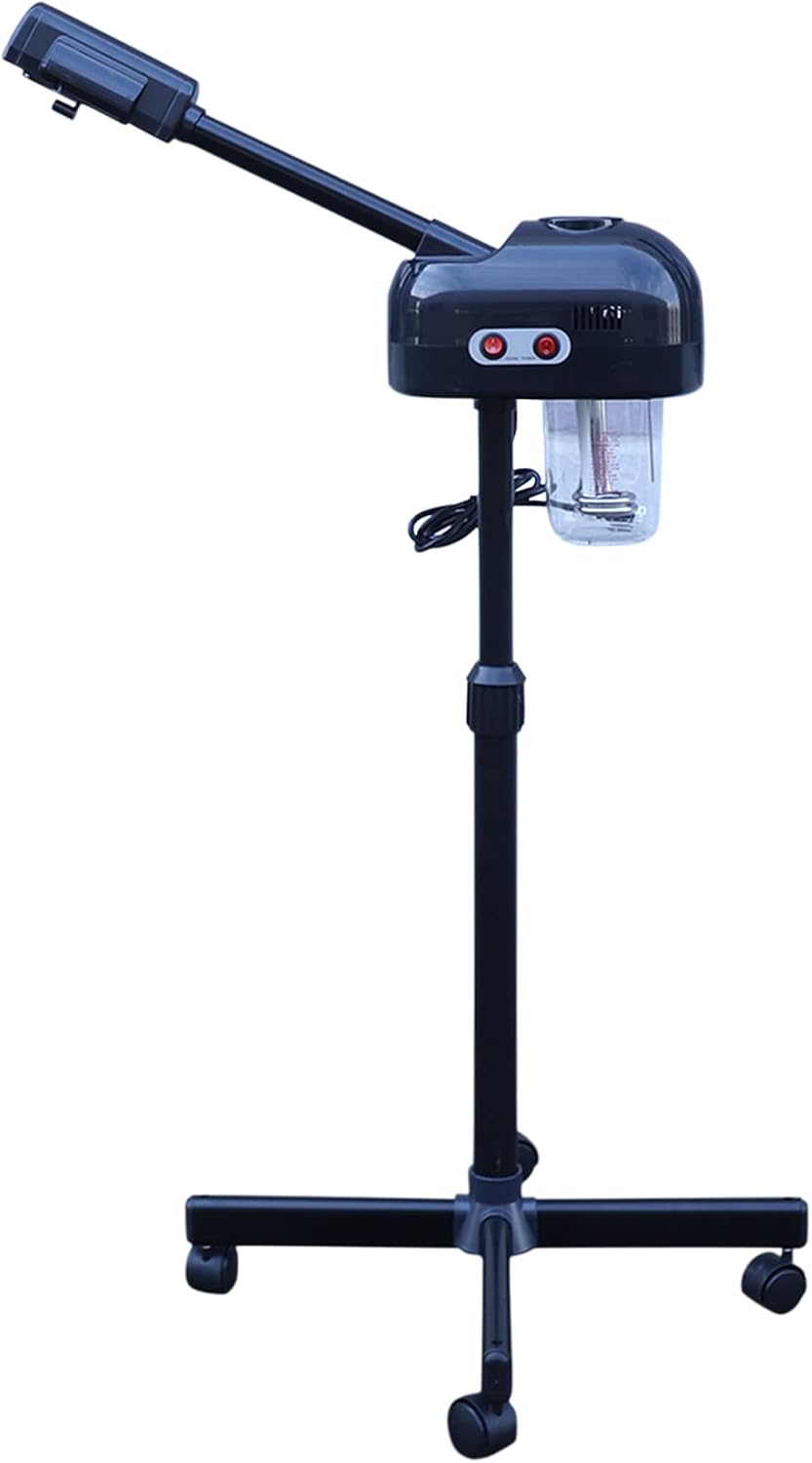 Professional Facial Steamer for Estheticians, Adjustable Height, 0.2 Gal Face Steamer on Wheels for