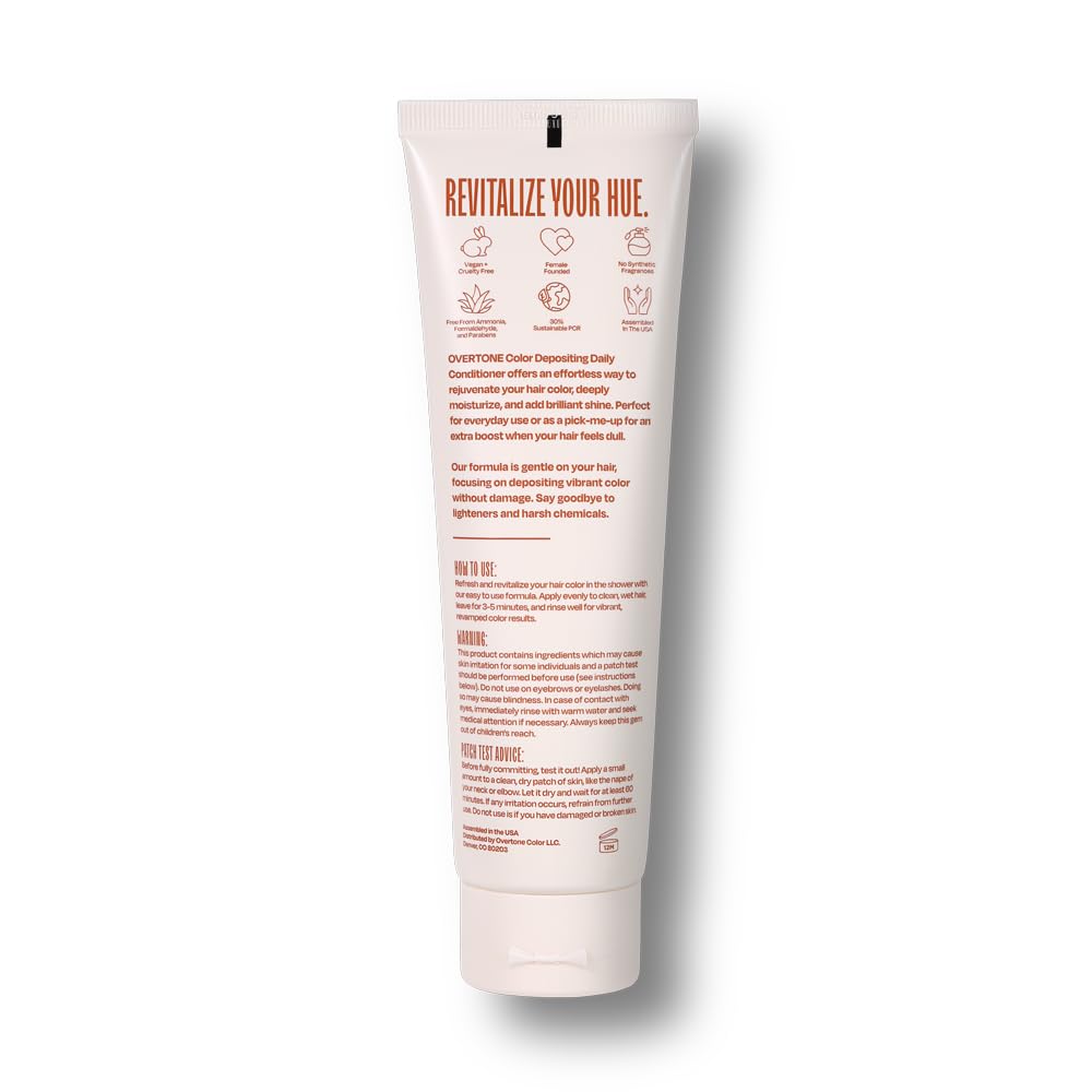 oVertone Daily Color Depositing Conditioner for Dyed & Natural Hair - 4.5oz Temporary Coloring with