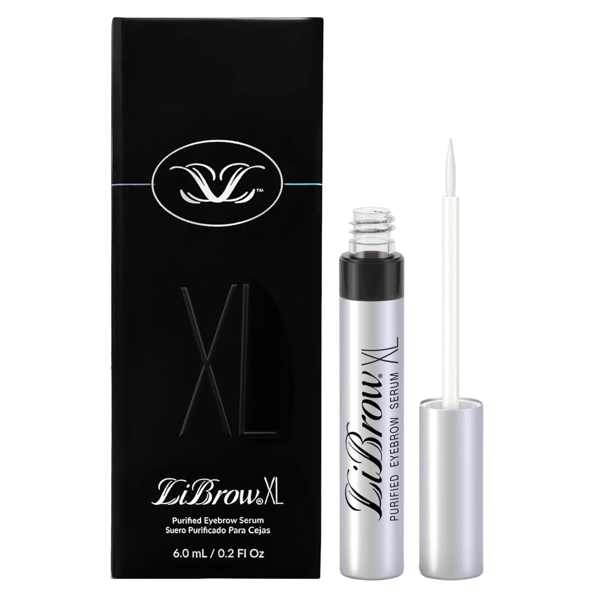 LiBrow Purified Eyebrow Serum XL to Grow Darker, Fuller, Thicker-Looking Brows - Natural Botanical