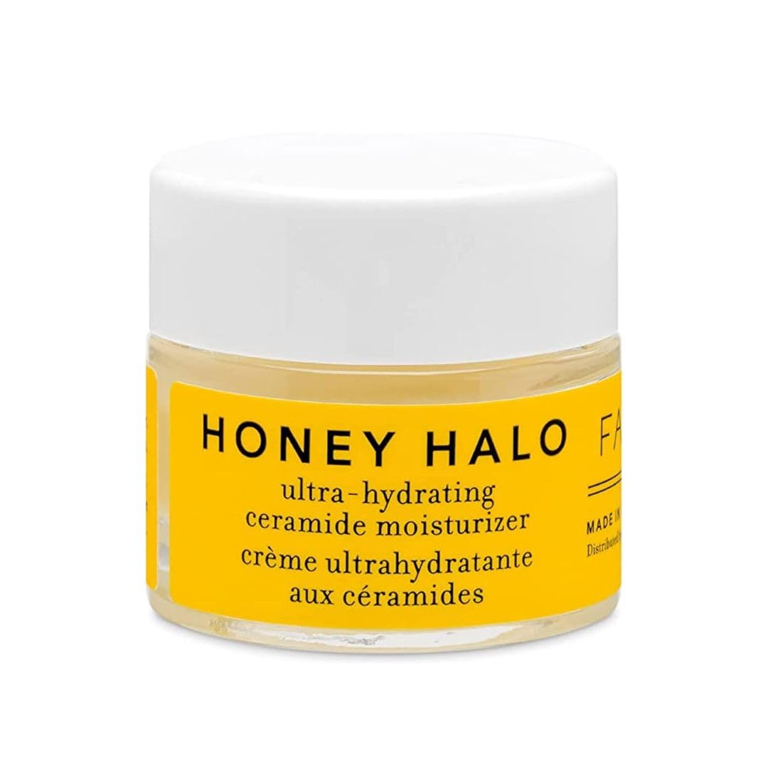 Farmacy Ceramide Face Moisturizer - Honey Halo Hydrating Facial Moisturizer for Dry Skin - Plumps