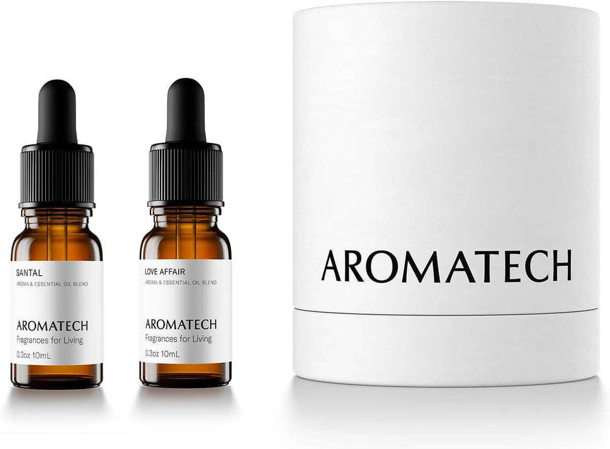 AromaTech Santal & Love Affair Set | Aroma Diffuser Essential Oils Blend of Santal Cardamom