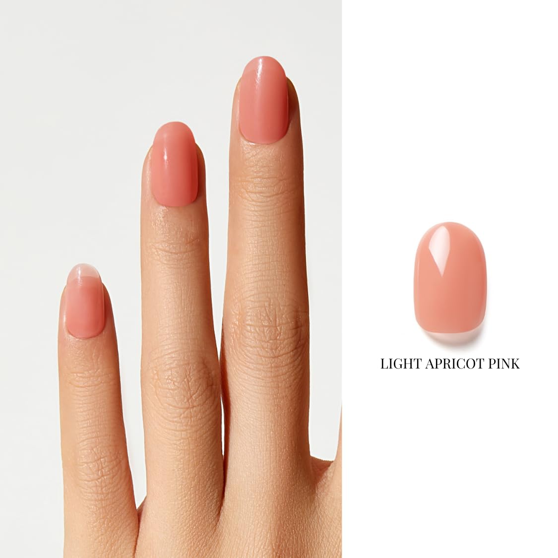 NAILOG One Step Gel Nail Polish 12ml Top Coat Color Gel Base 3-In-1 Formula Soak Off UV Nude Gel