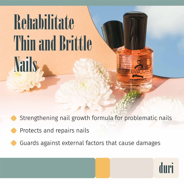 Duri Rejuvacote 2 Nail Growth System Sensitive Formula - Nail Hardener and Strengthener for