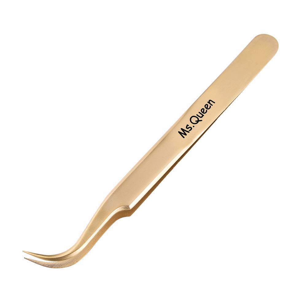 Ms.Queen Eyelash Extension Tweezers Set-Precision Tweezers for 2D-6D Volume&Individual False Lashes