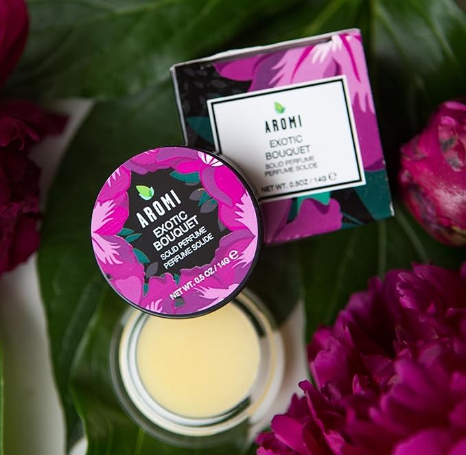 Aromi Solid Perfume | Floral Fragrance, Red Currant, Tuberose, Woodsy Scent, Vegan, Cruelty-free