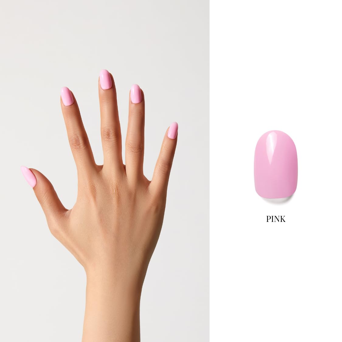 NAILOG One Step Baby Pink Gel Nail Polish 12ml Top Coat Color Gel Base 3-In-1 Formula Soak Off UV