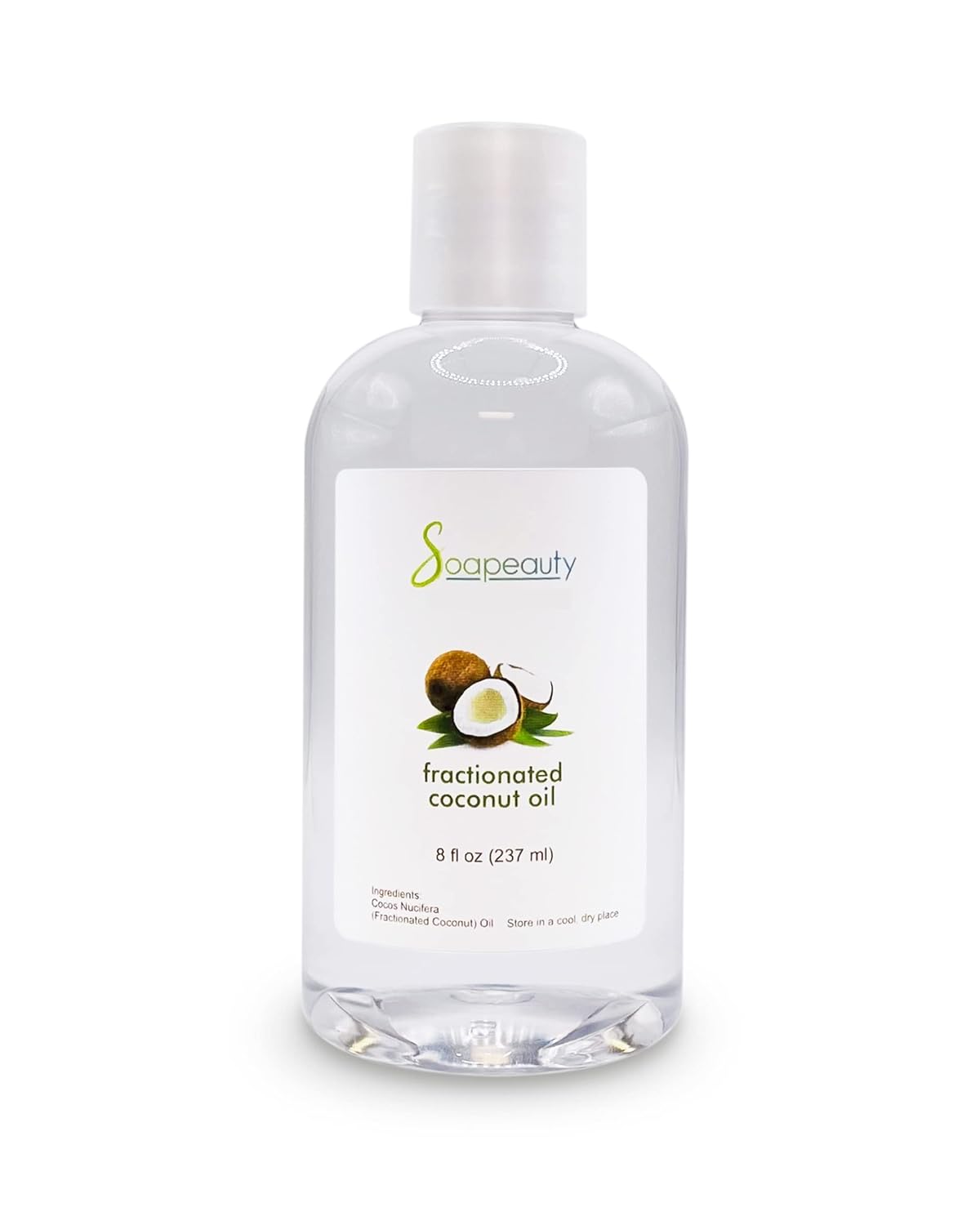 Soapeauty FRACTIONATED COCONUT OIL Cold Pressed Refined | 100% Natural Available in Bulk | Carrier