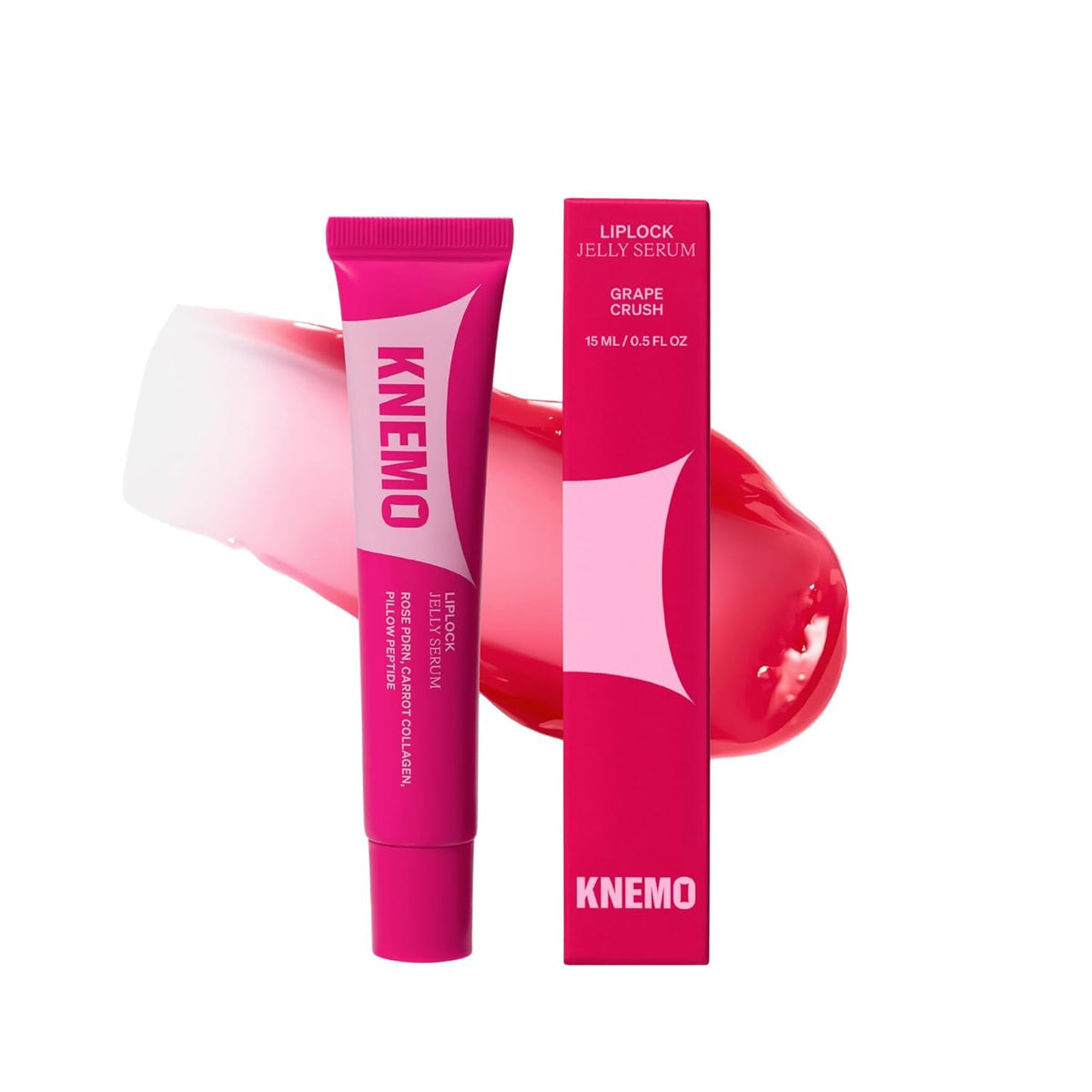 LipLock Jelly Serum for Dry Lips, Long-Lasting, Hydrating, Plumping, Glossy Mask with Rose PDRN