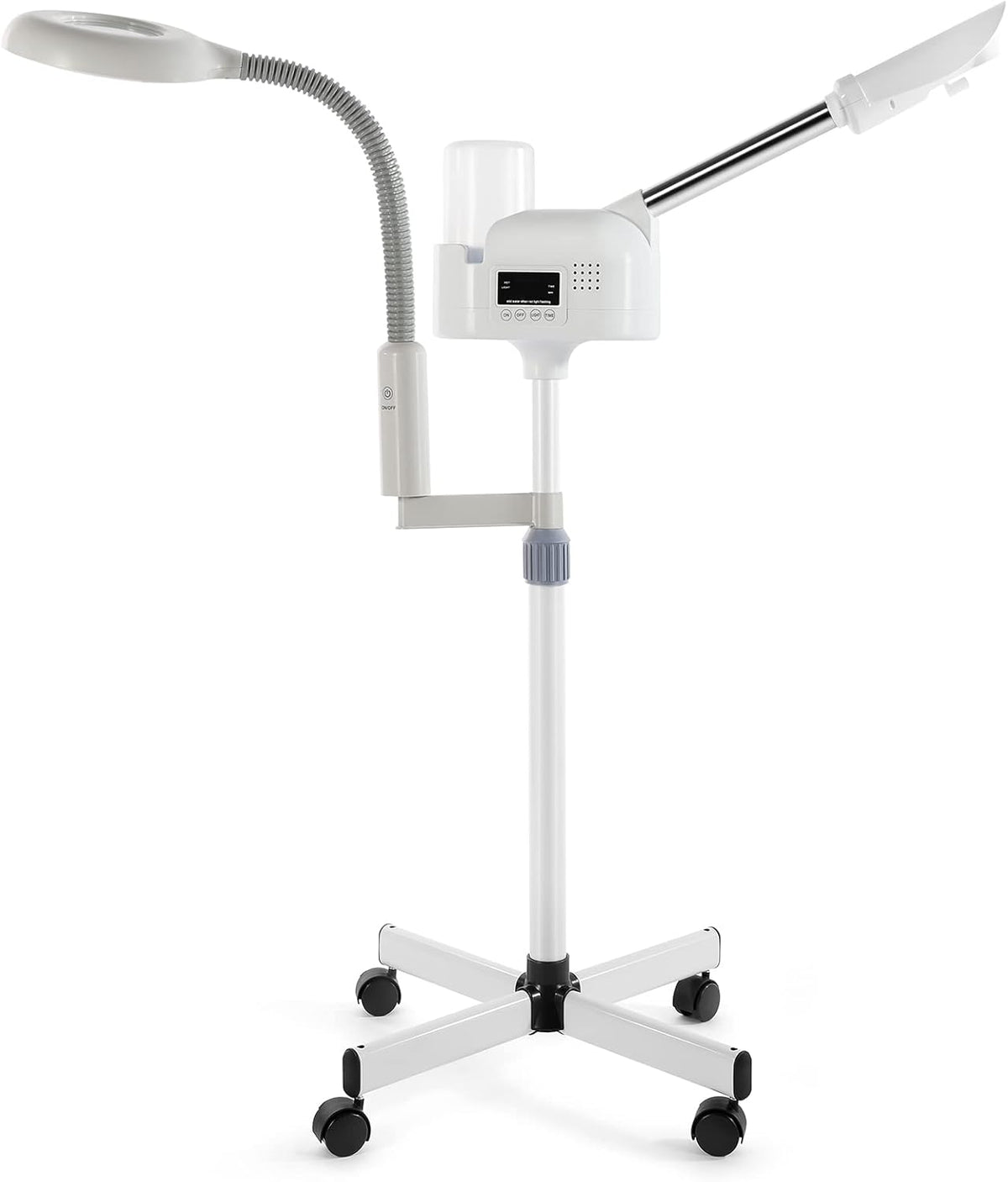 Professional 2 in 1 Facial Steamer Upgrade Esthetician Steamer with 5X LED Magnifying Lamp Beauty