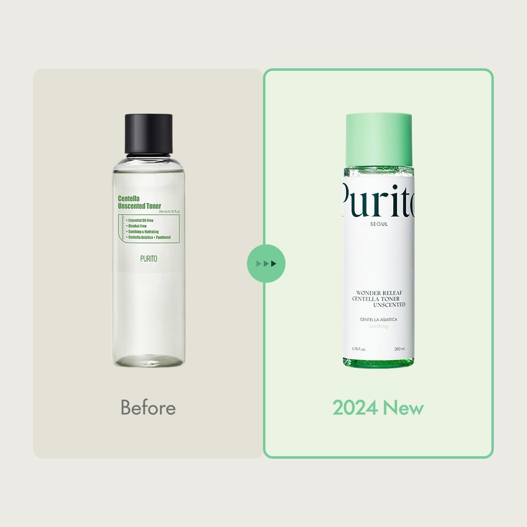 PURITO Seoul Wonder Releaf Centella Toner Unscented Korean Centella, for Sensitive Skin, Soothing