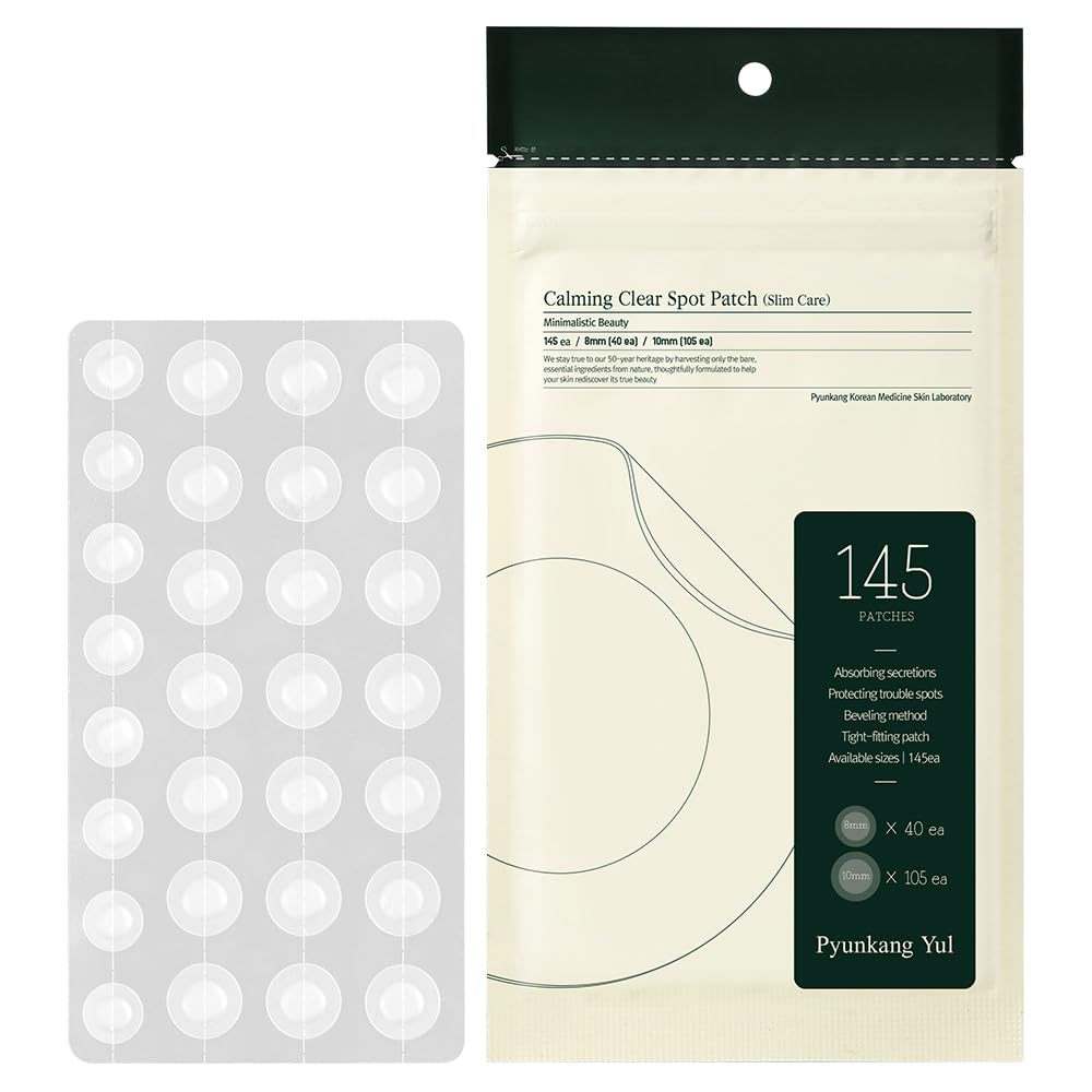 Pyunkang Yul PKY Calming Clear Spot Patch (Slim Care)145 count Quick, Adhesive & Invisible Oval Fit