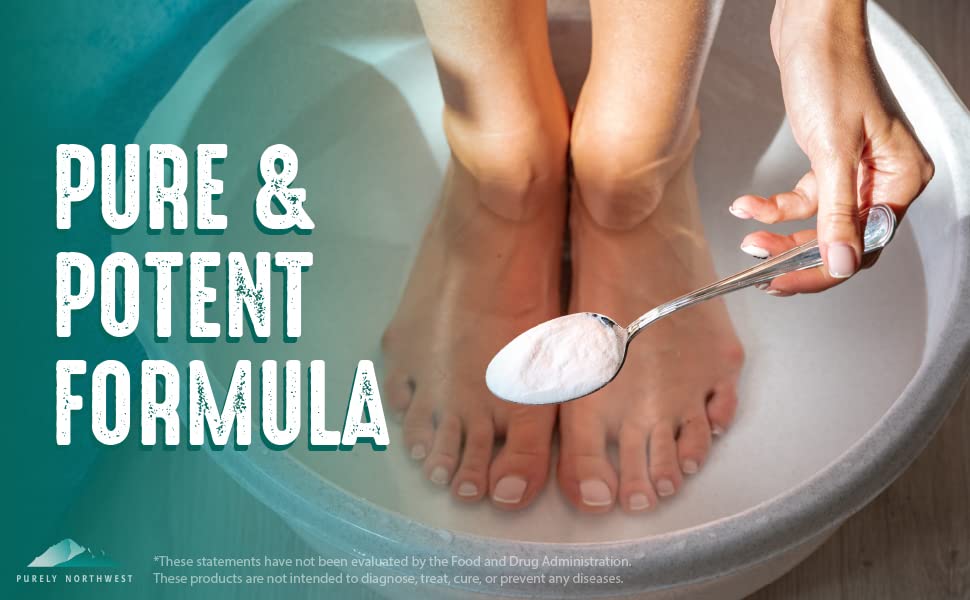Purely Northwest-Tea Tree Oil Foot Soak & Nail Repair Oil Set- For Damaged Nails, Athletes Foot