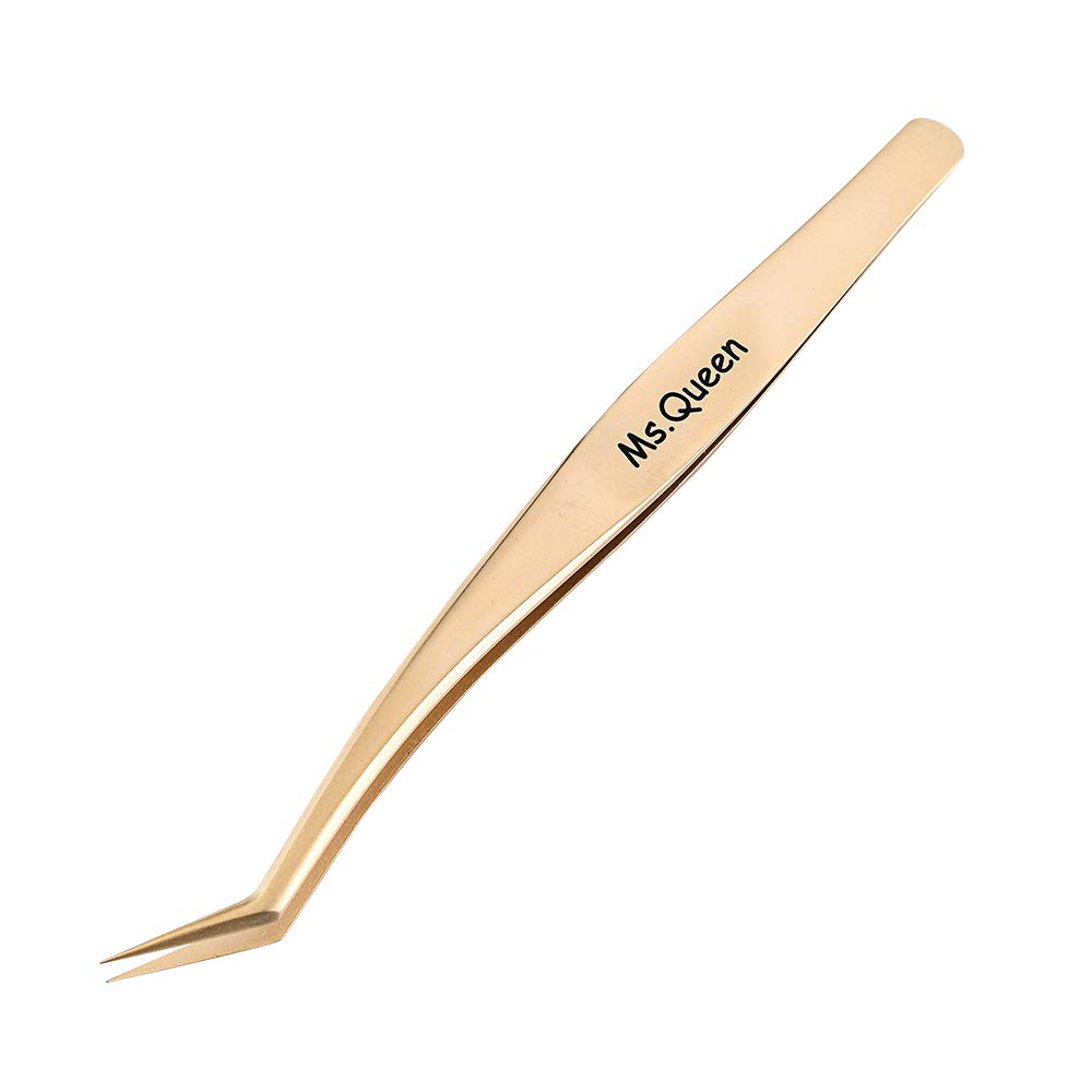 Ms.Queen Eyelash Extension Tweezers Set-Precision Tweezers for 2D-6D Volume&Individual False Lashes