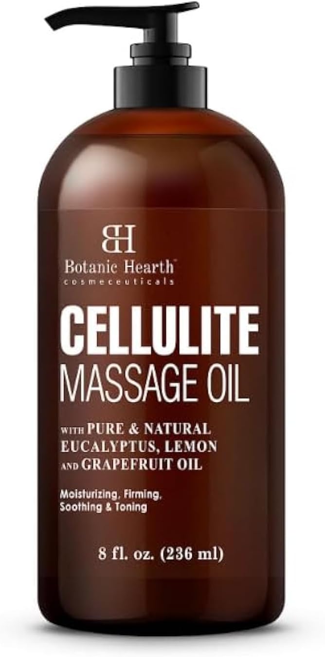 Botanic Hearth Anti Cellulite Massage Oil | Cellulite Oil for Thighs and Butt Firming | Unique