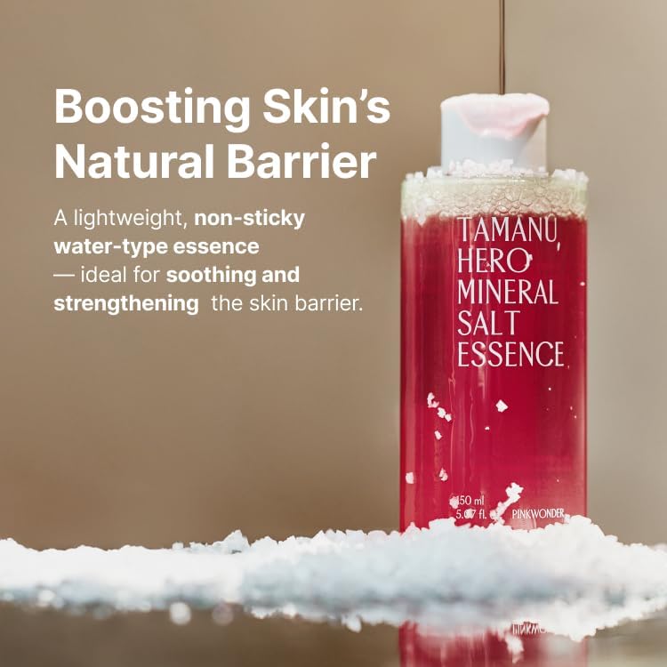 PINKWONDER Tamanu Hero Mineral Salt Essence Toner | All-in-One Blemish Solution | Instant Cooling &