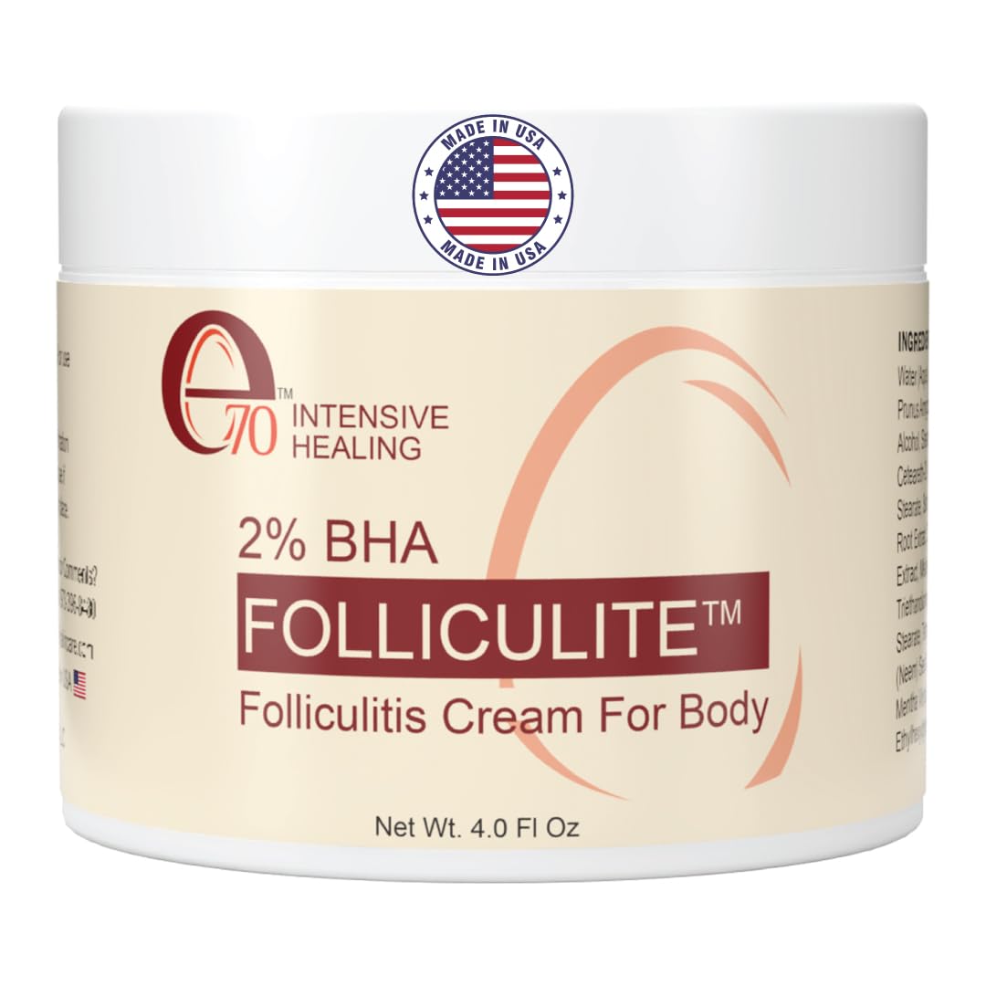 Folliculitis Cream – Folliculitis Treatment for Red Bumps, Ingrown Hairs & Razor Irritation – 2%