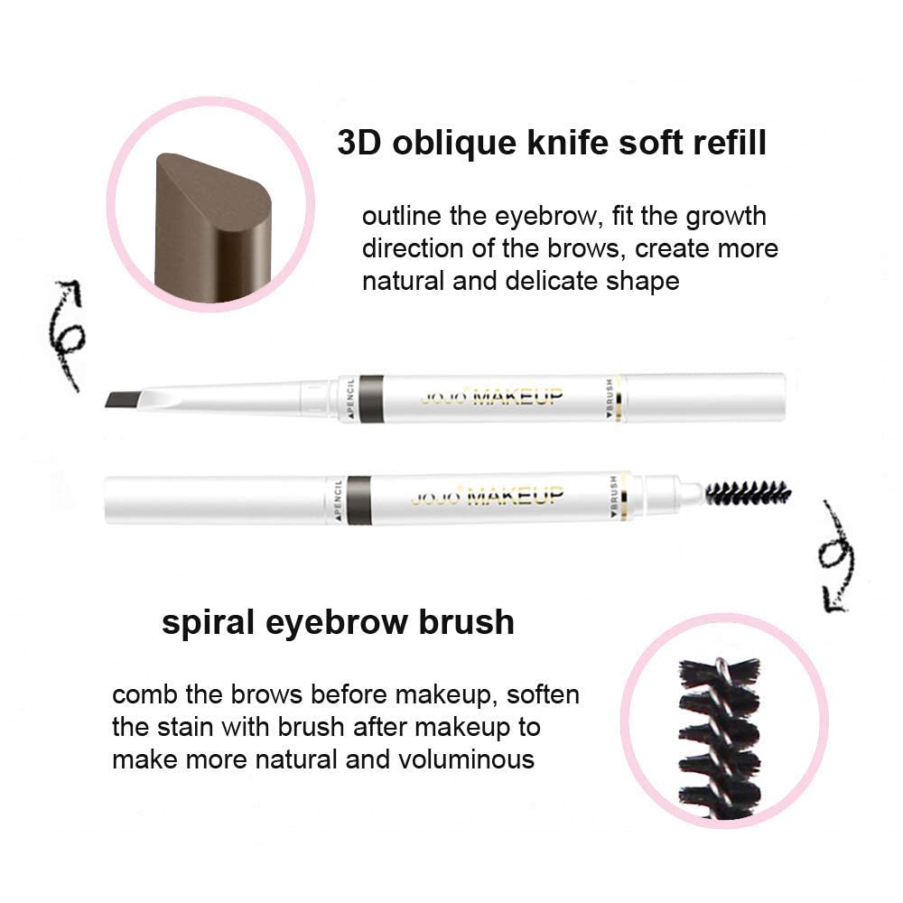 Eyebrow Stencils & Eyebrow Pencil, 30 Eyebrow Shaper Kit, Reusable Eyebrow Template With Strap &