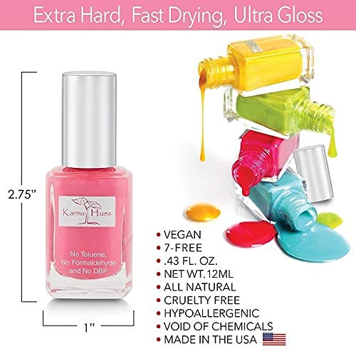 Karma Organic Natural Nail Polish-Non-Toxic Nail Art, Vegan and Cruelty-Free Nail Paint (Beachy
