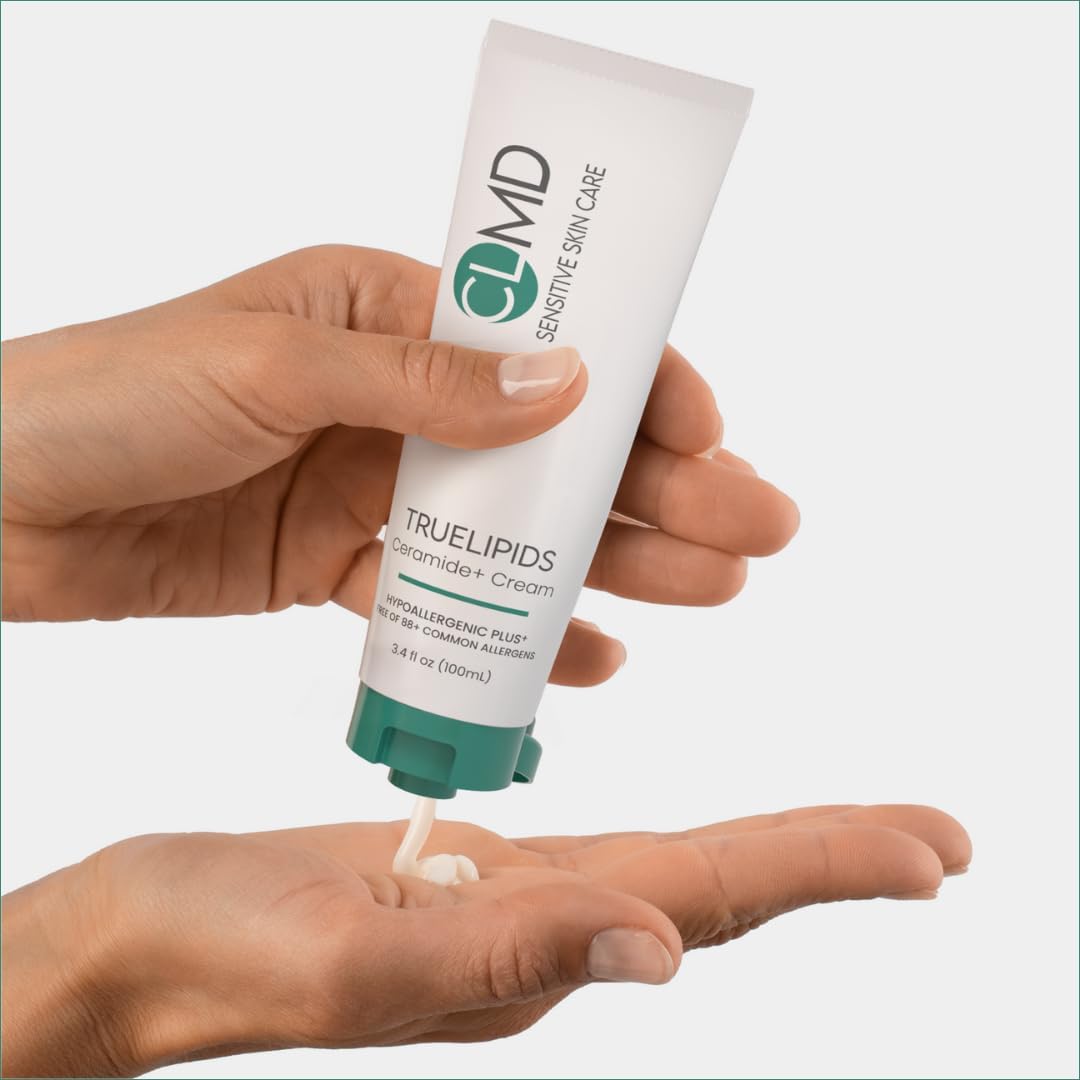 CLMD TrueLipids Ceramide+ Cream – Deep Moisturizing Barrier Support for Sensitive Skin – Hydrates
