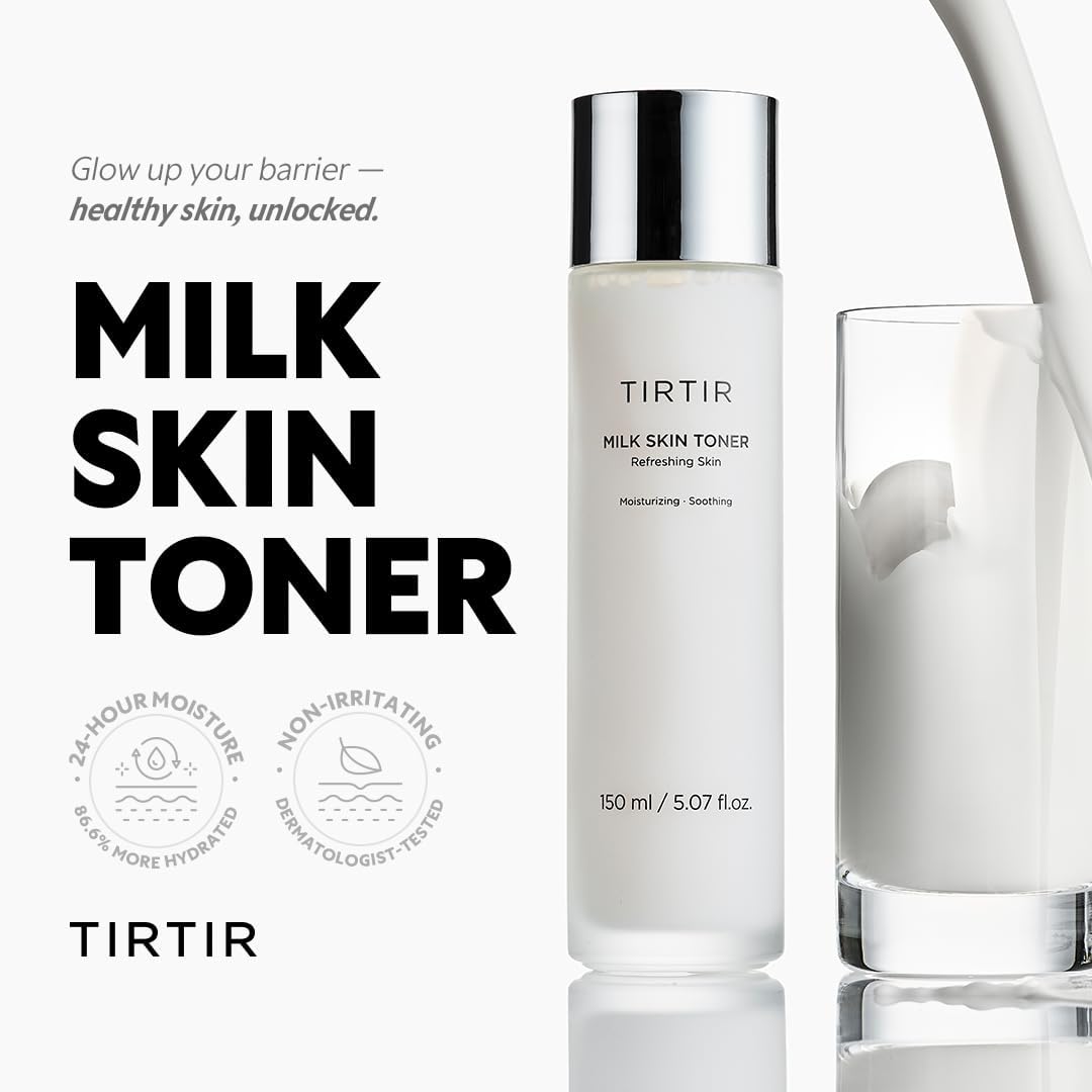 TIRTIR Milk Skin Rice Toner - Deep Moisturizing, Hydrating and Refreshing for face, Niacinamide