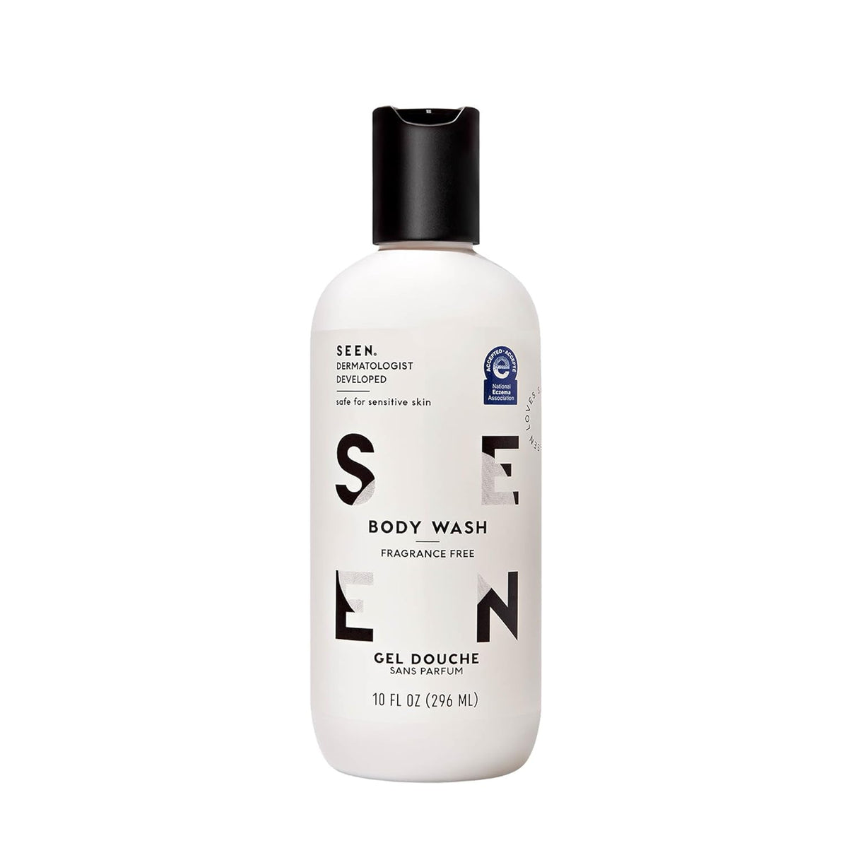 SEEN Body Wash, Fragrance Free - Non-Comedogenic & Non-Irritating Body Wash