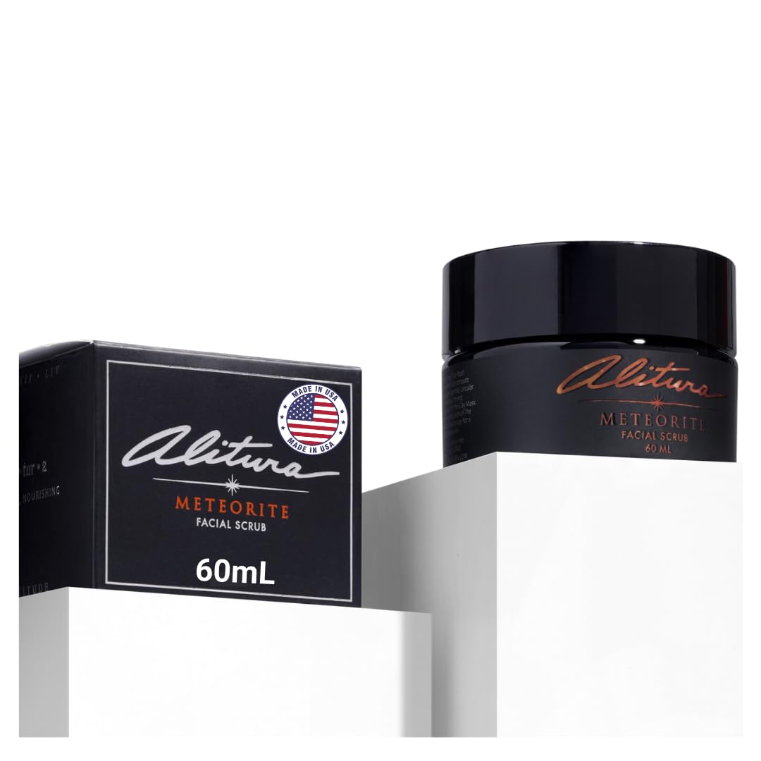 Alitura Meteorite Scrub – Exfoliating Face & Body Scrub with Pearl Powder & Bamboo Stem Cells