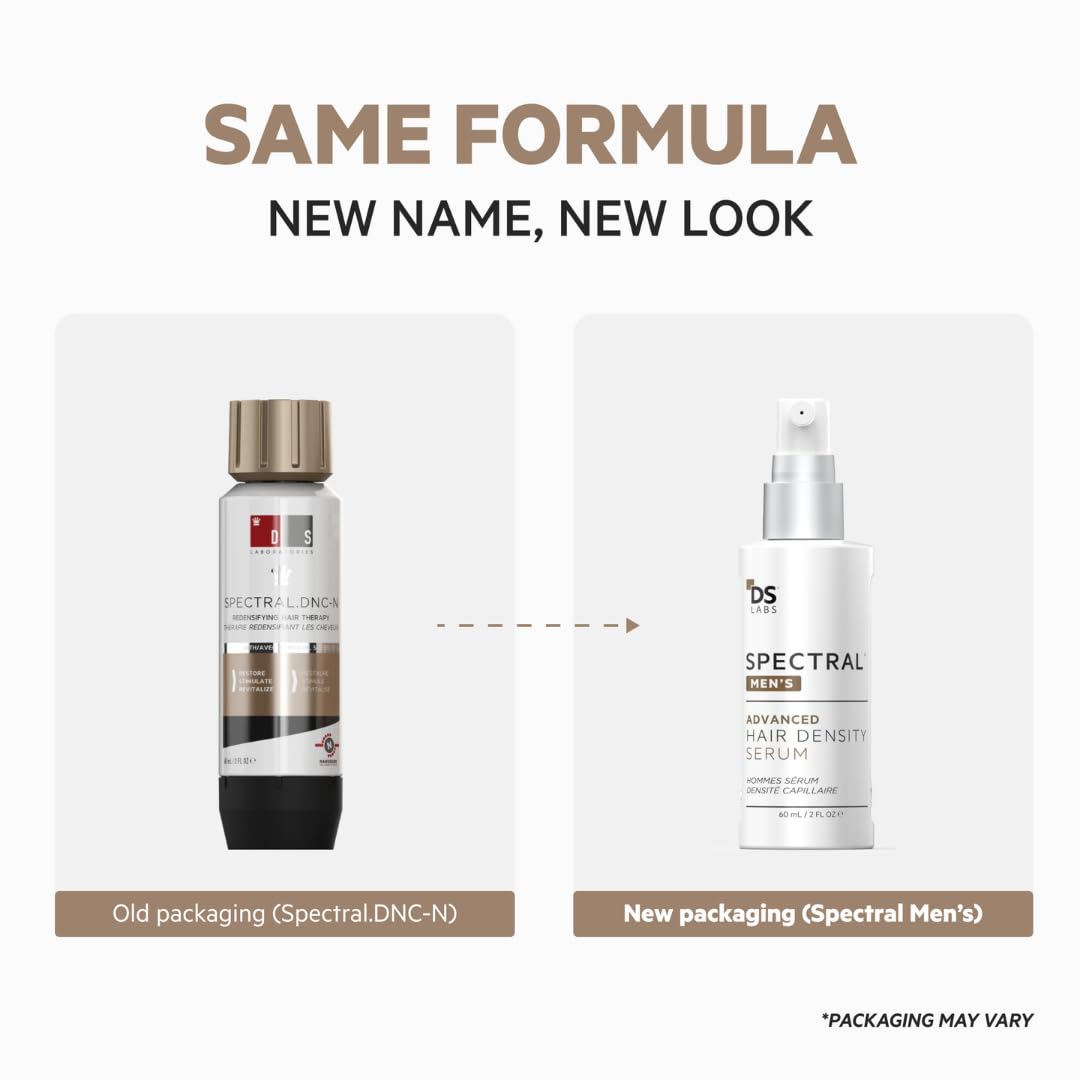 DS Labs Spectral Men’s Hair Density Serum (formerly Spectral.DNC-N), 60mL - Lightweight Leave-In