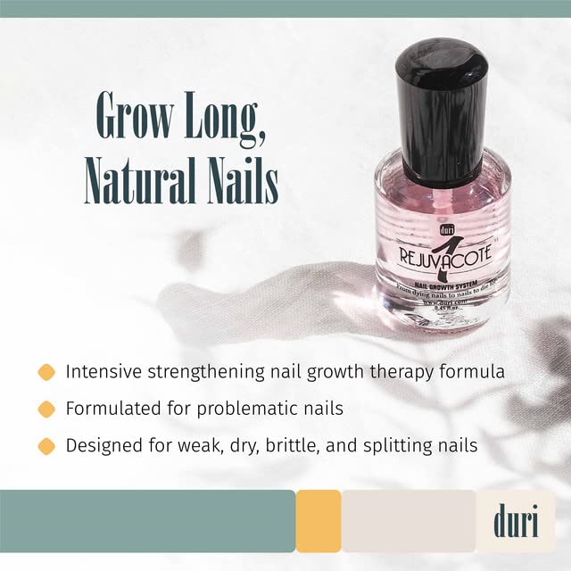 duri Rejuvacote 1 Nail Growth System - Original Maximum Strength Formula - Nail Strengthener and