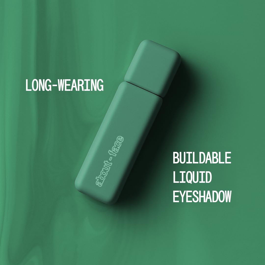 about-face Matte Fluid Eye Paint Crocodile Rock – High-Pigment Liquid Eyeshadow, Long-Lasting