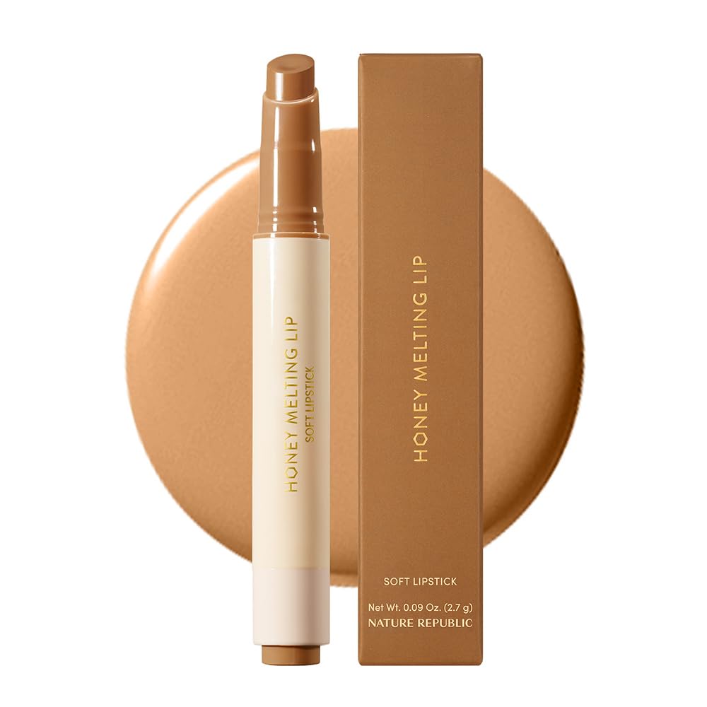 Nature Republic HONEY MELTING LIP (00 CHAI MILK TEA) SOFT LIP STICK Hydrating Gloss, Moisturizing