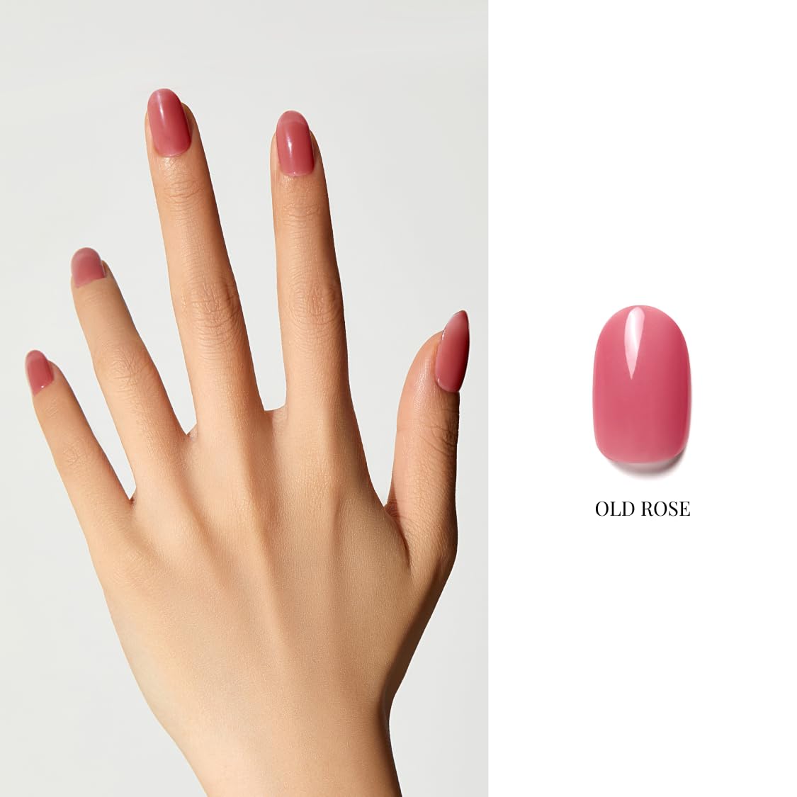 NAILOG One Step Pink Gel Nail Polish 12ml Top Coat Color Gel Base 3-In-1 Formula Soak Off UV Gel