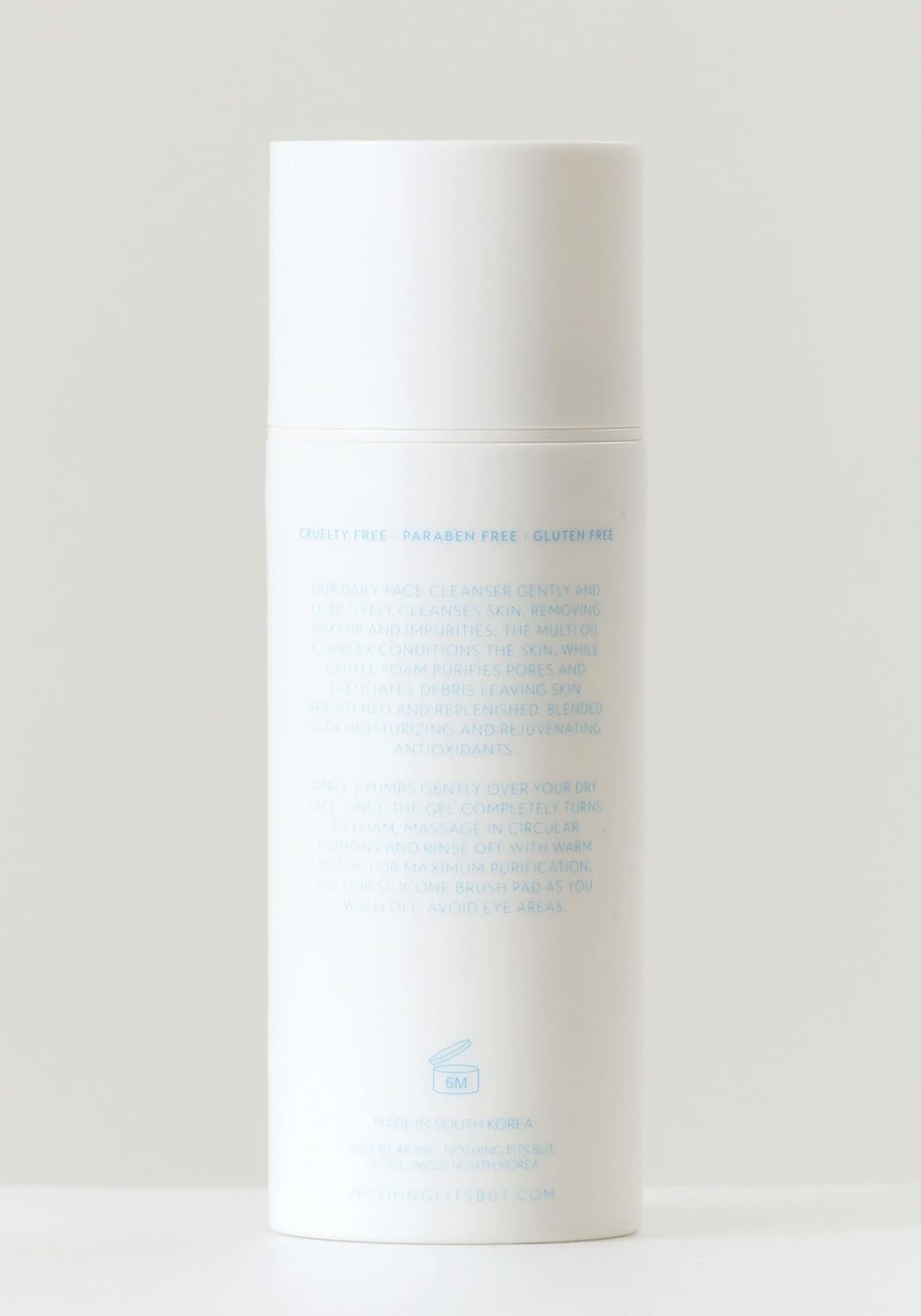 NOTHING FITS BUT Oxygen Bomb, Dual Texture Pore Purifying Foaming Gel Facial Mask & Cleanser, 3.4