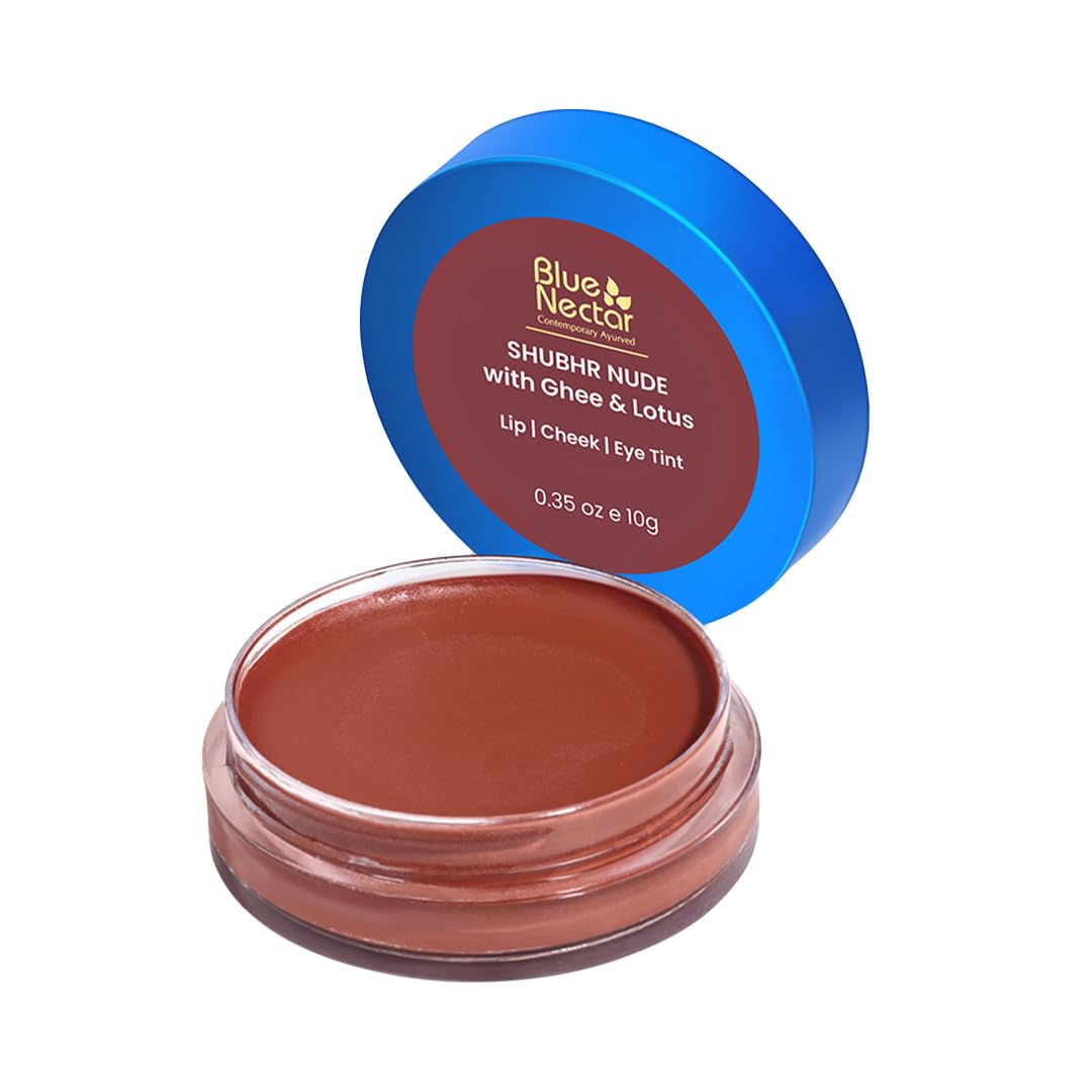 Blue Nectar Lip Tint Stain for Sheer Nude Tinted Lips | Hydrating Lip Tint, Color Infused, with