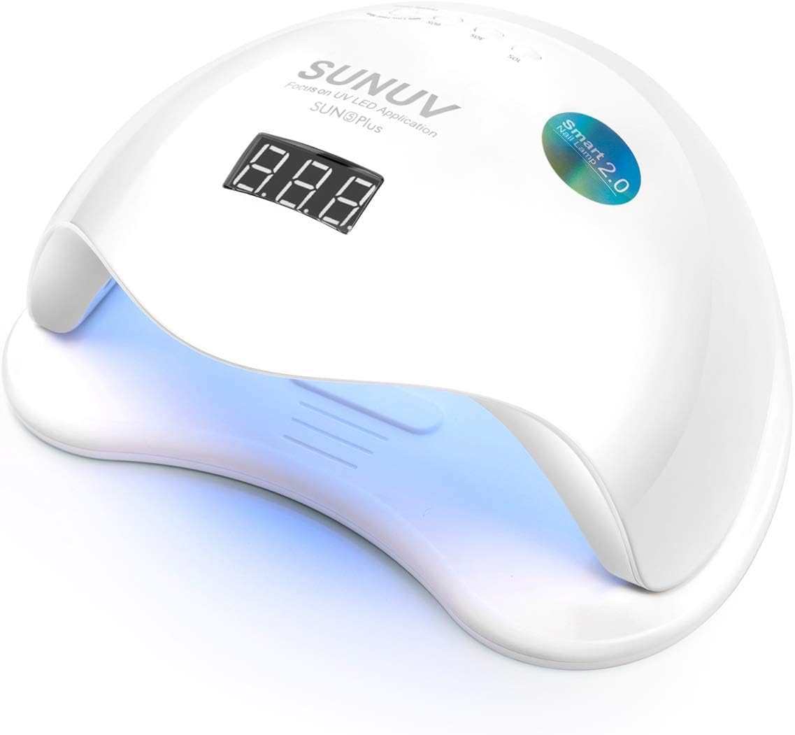 UV LED Nail Lamp, SUNUV UV LED Nail Polish Dryer Professional Gel Machine for Manicure and Pedicure