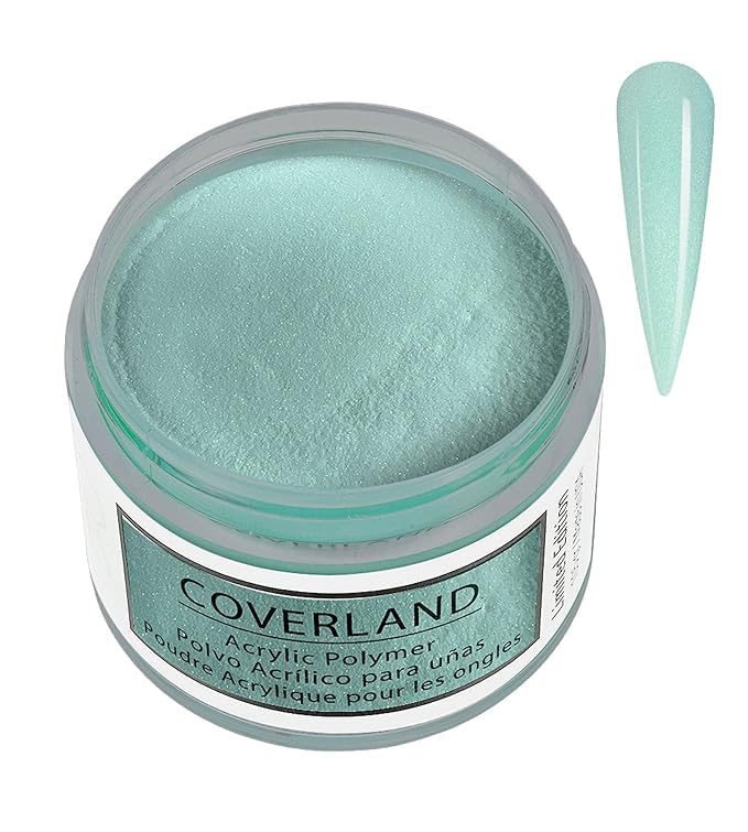Tones Coverland Acrylic Nail Powder "Aqua Burst" - Limited Edition Acrylic Powder for Nail Design