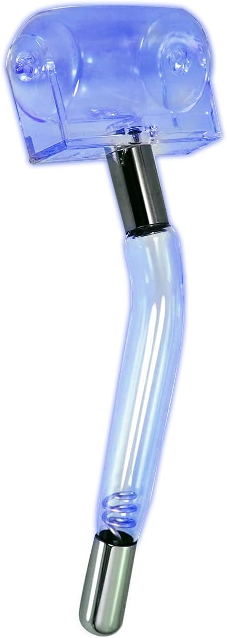 Electrode Wand Glass Tube Handheld Spare Parts for Hi Frequency Instrument Elitzia ETHB01（Blue