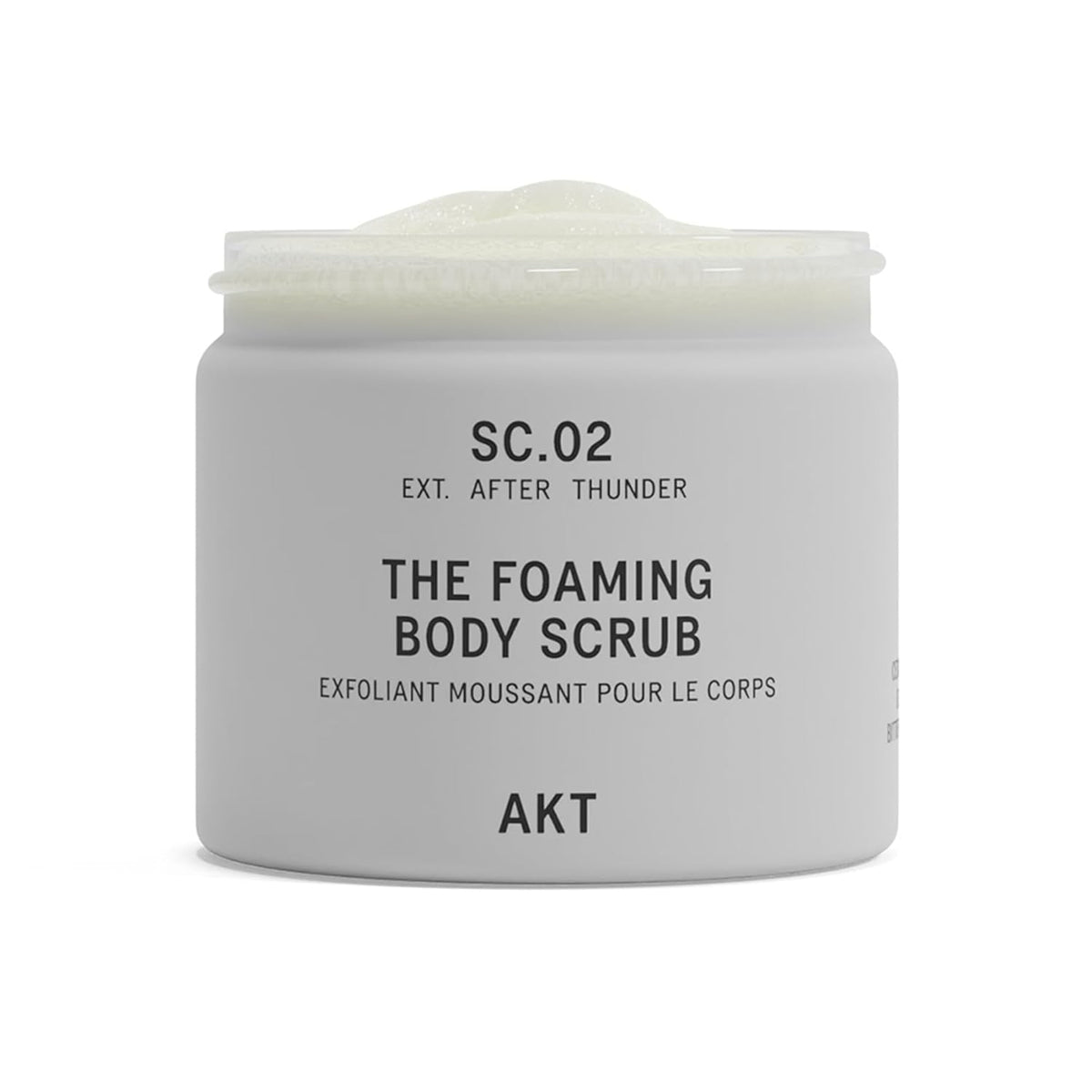 AKT The Foaming Body Scrub 8.4 Fl Oz, Skin Exfoliator, Body Scrub with Rice & Sugar, Papaya &