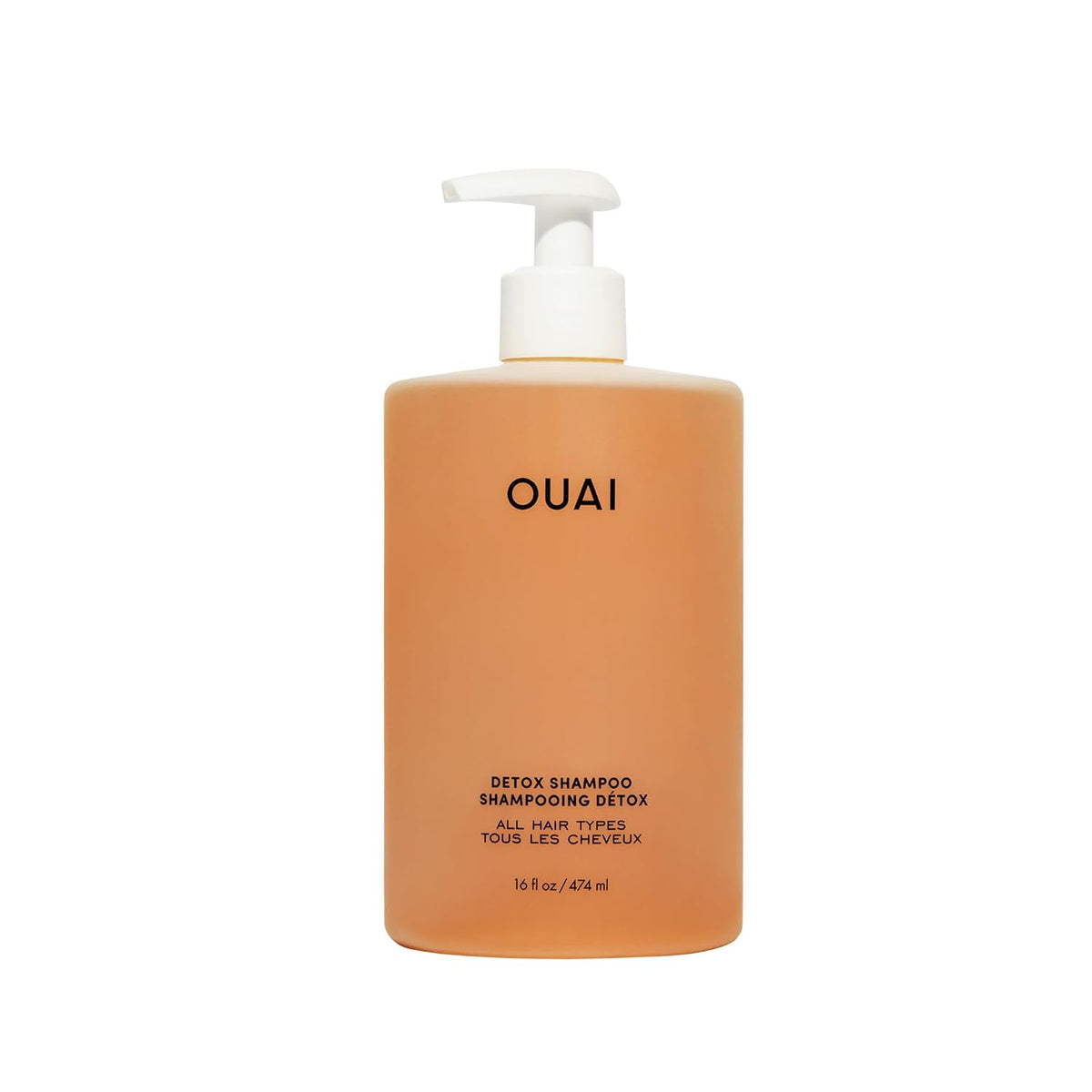OUAI Detox Shampoo - Clarifying Shampoo for Build Up, Dirt, Oil, Product and Hard Water - Apple