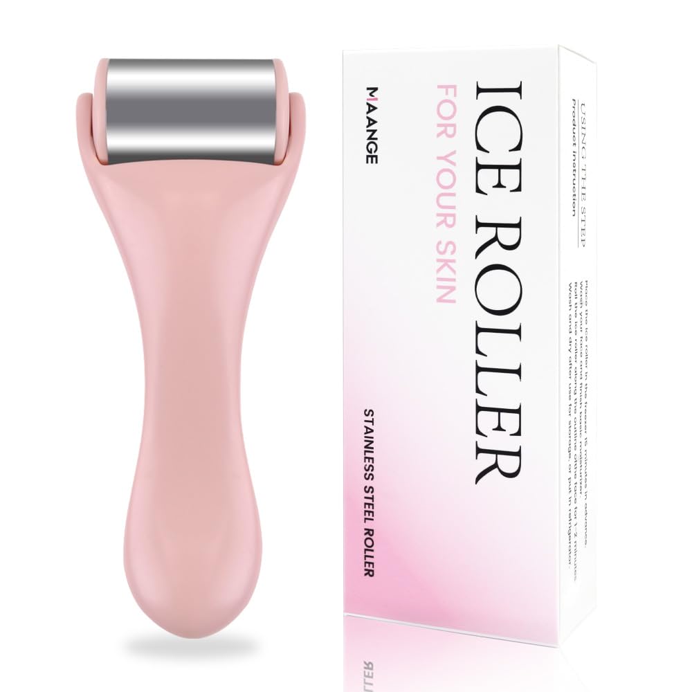 MAANGE Ice Roller for Face 1 Piece Stainless Steel Facial Roller Ice Face Roller for