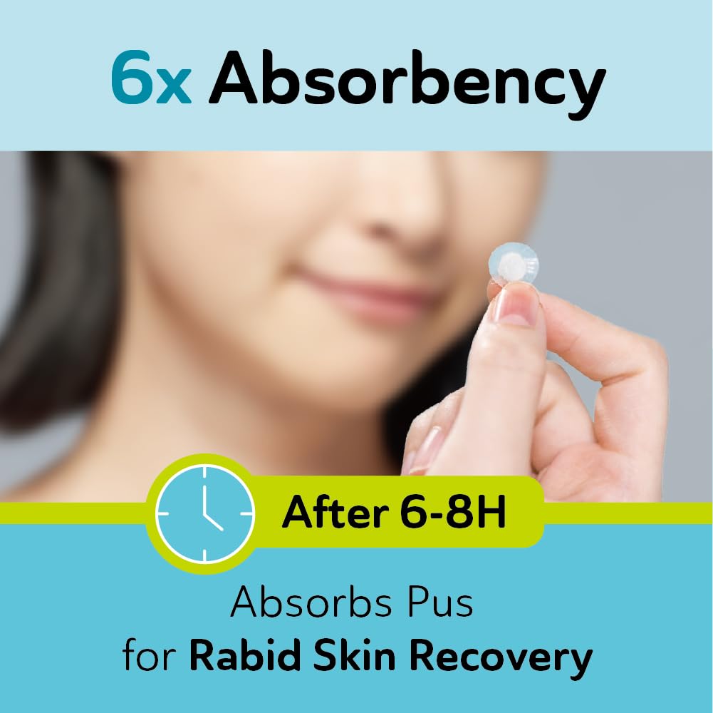 Invisible Salicylic Acid Pimple Patches for Face - Deep Blemish Hydrocolloid Acne Patches, Clear