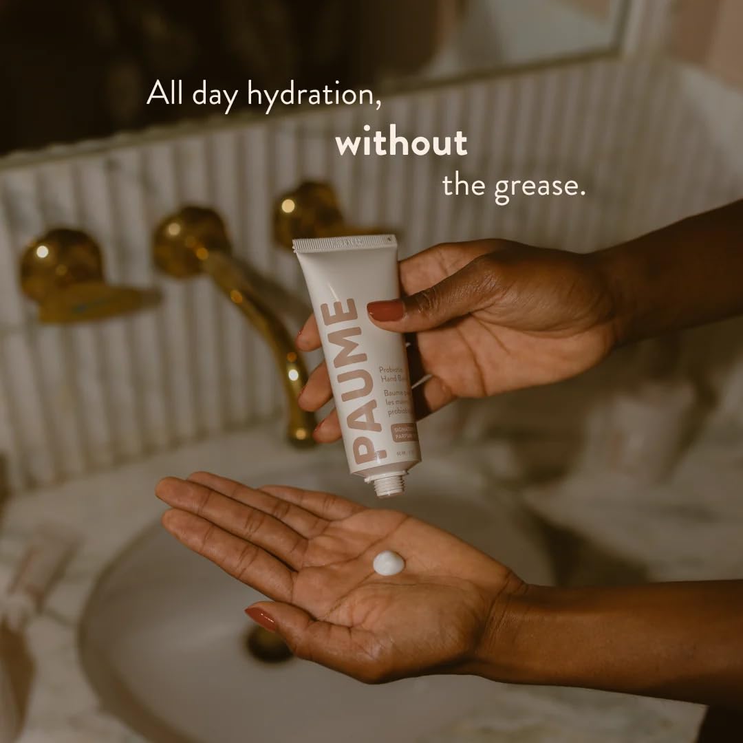 PAUME Probiotic Hand Balm, Non-Greasy, Fast Absorbing, Long Lasting Hydration, Hand Moisturizer for