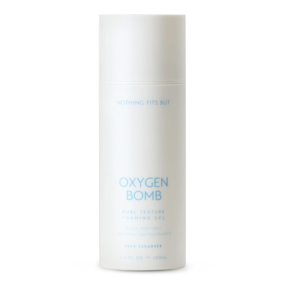 NOTHING FITS BUT Oxygen Bomb, Dual Texture Pore Purifying Foaming Gel Facial Mask & Cleanser, 3.4
